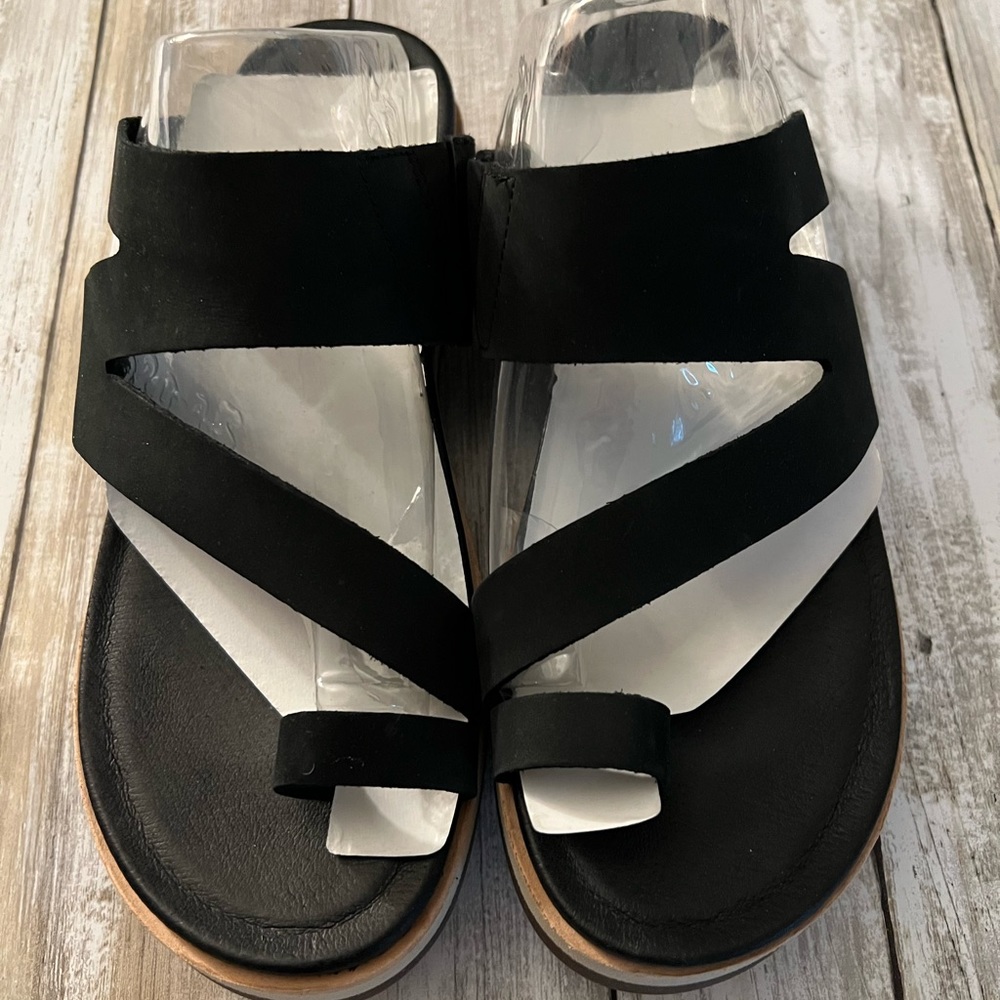 NIB Merrell Juno Wrap Slide Sandal - black, size 9